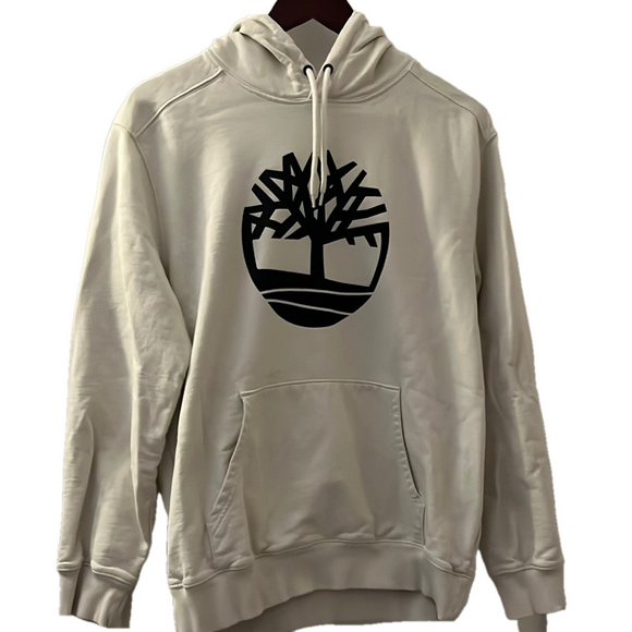 Timberland Other - Timberland Cream and Black Logo Hoodie Sweatshirt